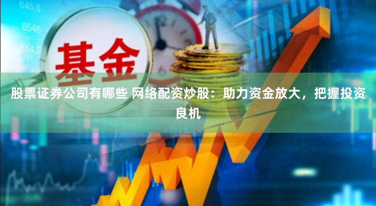 股票证券公司有哪些 网络配资炒股：助力资金放大，把握投资良机